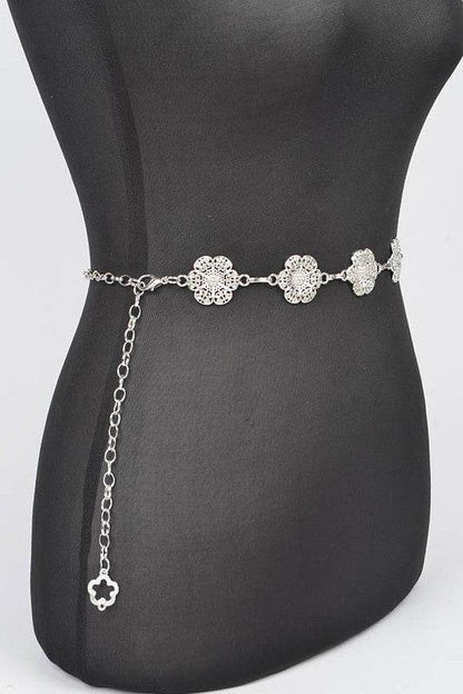 Flower Filigree Station Chain Belt - Shop Style & More | Fresh Looks, Everyday Deals & Free Shipping