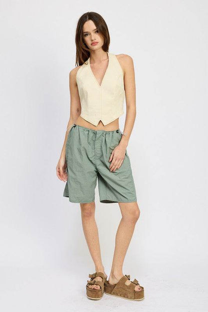 CONTRASTED BERMUDA SHORTS - Shop Style & More | Fresh Looks, Everyday Deals & Free Shipping