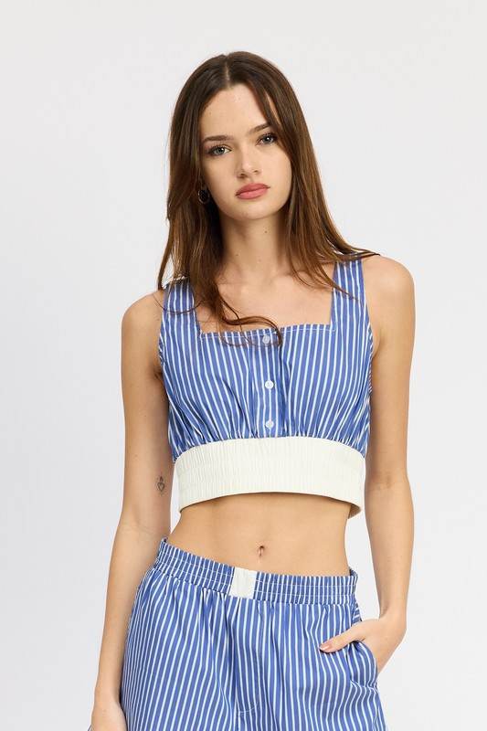 STRIPED CROP TANK TOP - Shop Style & More | Fresh Looks, Everyday Deals & Free Shipping