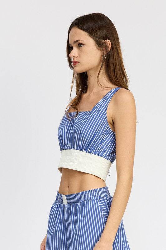 STRIPED CROP TANK TOP - Shop Style & More | Fresh Looks, Everyday Deals & Free Shipping