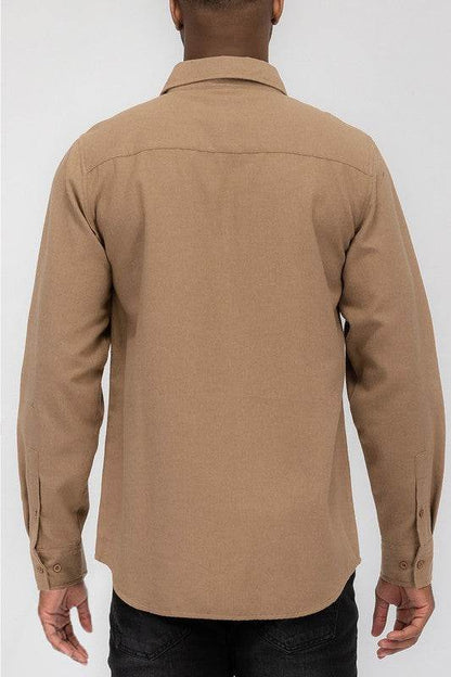 Weiv Mens Solid Flannel Shirt - Shop Style & More | Fresh Looks, Everyday Deals & Free Shipping
