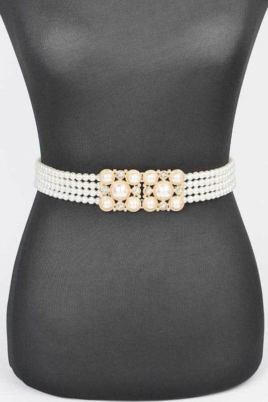 Faux Pearl Classy Elastic Belt - Shop Style & More | Fresh Looks, Everyday Deals & Free Shipping