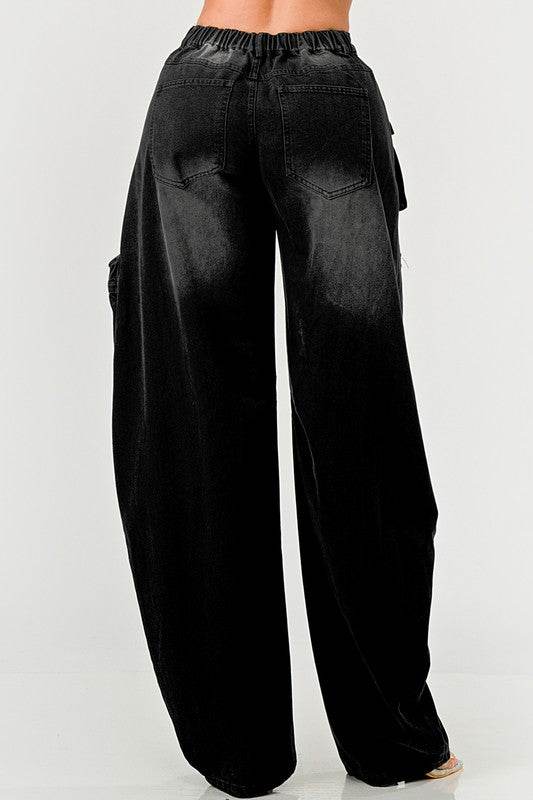 Athina Black washed out cargo pants - Shop Style & More | Fresh Looks, Everyday Deals & Free Shipping