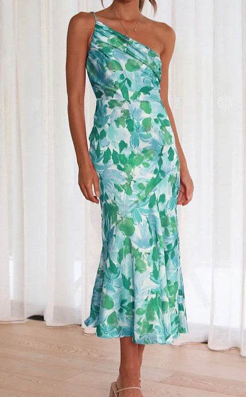 One shoulder floral print dress - Shop Style & More | Fresh Looks, Everyday Deals & Free Shipping