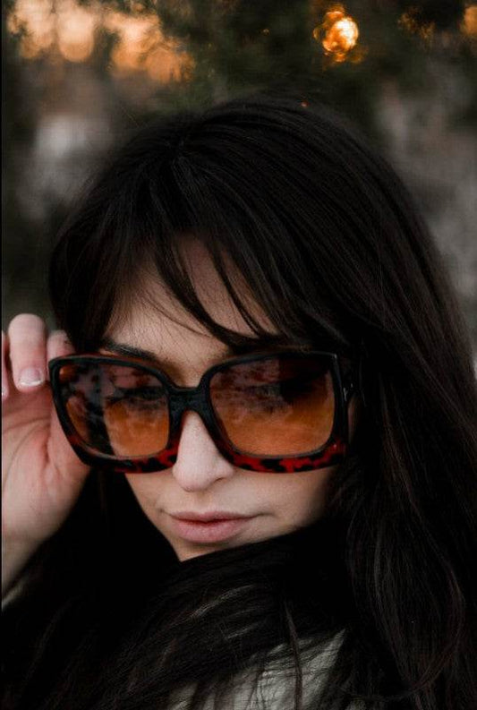 Tortoise Megan Oversized Gradient Sunglasses - Shop Style & More | Fresh Looks, Everyday Deals & Free Shipping