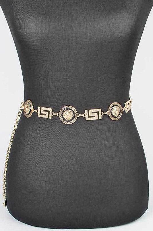 Lion Emblem Iconic Chain Belt - Shop Style & More | Fresh Looks, Everyday Deals & Free Shipping
