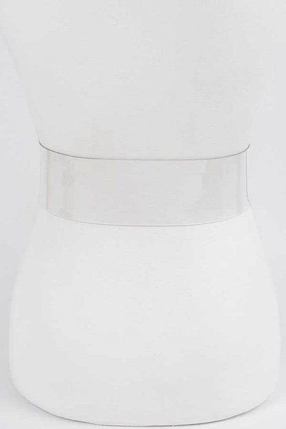 Plus Size Crytal F Logo Transparent Cleared Belt - Shop Style & More | Fresh Looks, Everyday Deals & Free Shipping