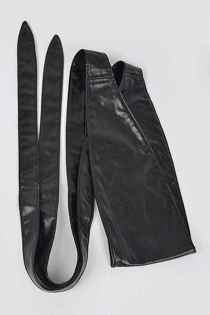 Faux Leather Wrap Around Obi Belt - Shop Style & More | Fresh Looks, Everyday Deals & Free Shipping