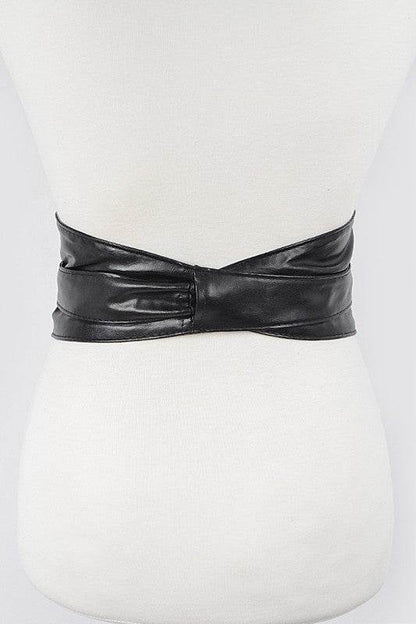 Faux Leather Wrap Around Obi Belt - Shop Style & More | Fresh Looks, Everyday Deals & Free Shipping