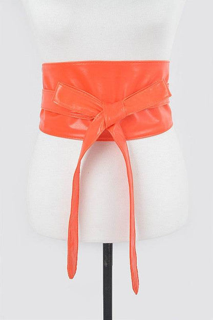 Faux Leather Wrap Around Obi Belt - Shop Style & More | Fresh Looks, Everyday Deals & Free Shipping