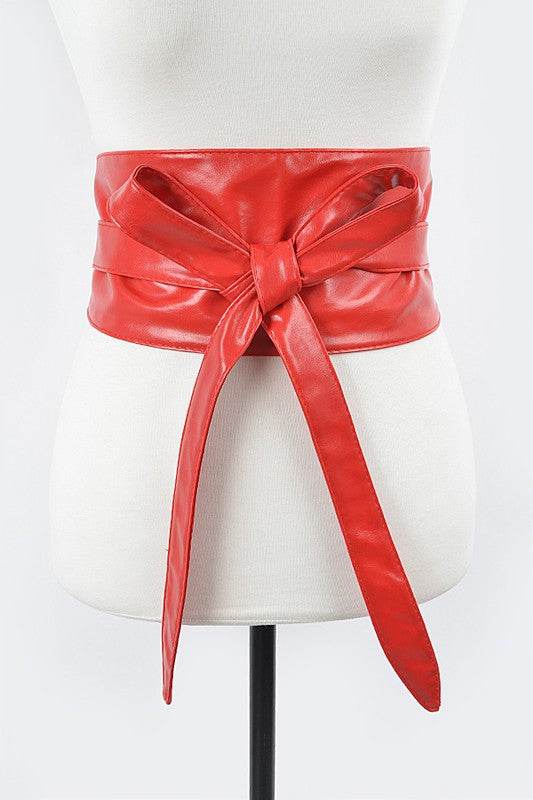 Faux Leather Wrap Around Obi Belt - Shop Style & More | Fresh Looks, Everyday Deals & Free Shipping