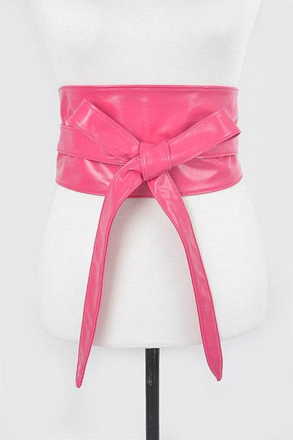 Faux Leather Wrap Around Obi Belt - Shop Style & More | Fresh Looks, Everyday Deals & Free Shipping