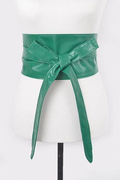 Faux Leather Wrap Around Obi Belt - Shop Style & More | Fresh Looks, Everyday Deals & Free Shipping