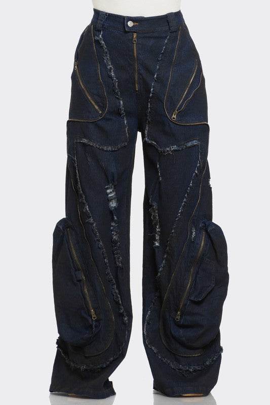 Urban Nomad Distressed Cargo Jeans - Shop Style & More | Fresh Looks, Everyday Deals & Free Shipping