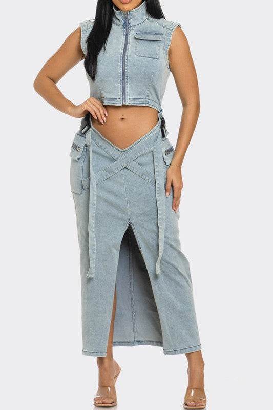 Modern Edge Denim dress - Shop Style & More | Fresh Looks, Everyday Deals & Free Shipping