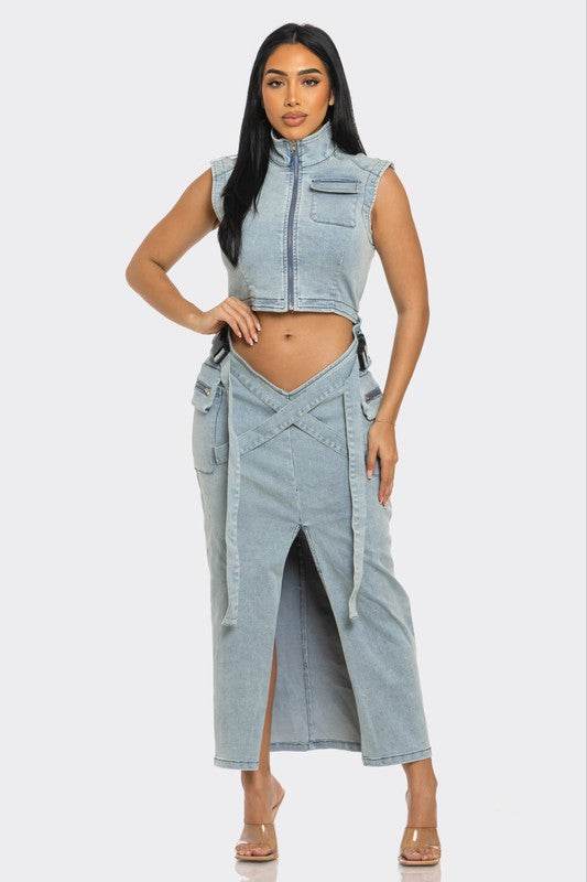 Modern Edge Denim dress - Shop Style & More | Fresh Looks, Everyday Deals & Free Shipping