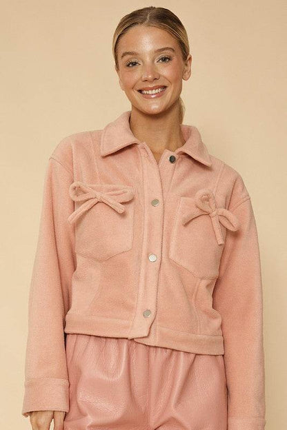 Fleece bow jacket - Shop Style & More | Fresh Looks, Everyday Deals & Free Shipping