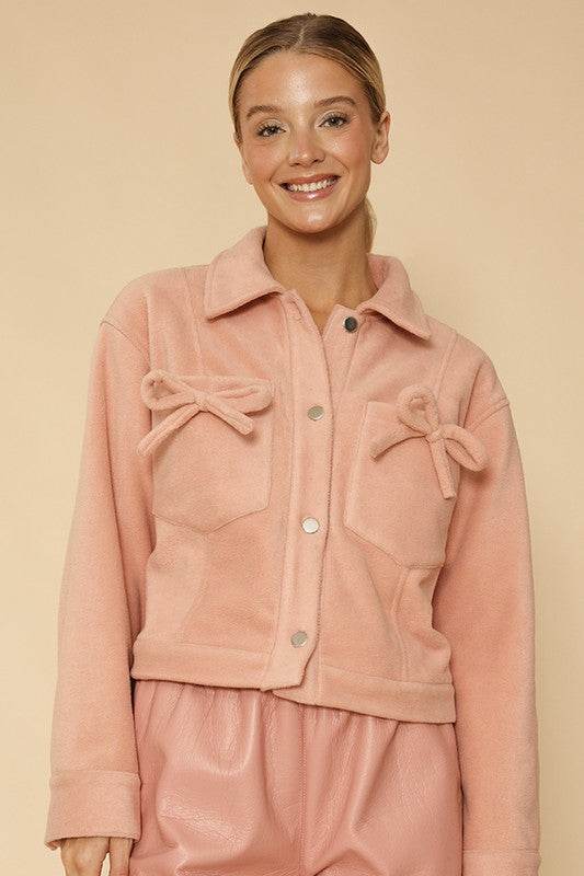 Fleece bow jacket - Shop Style & More | Fresh Looks, Everyday Deals & Free Shipping