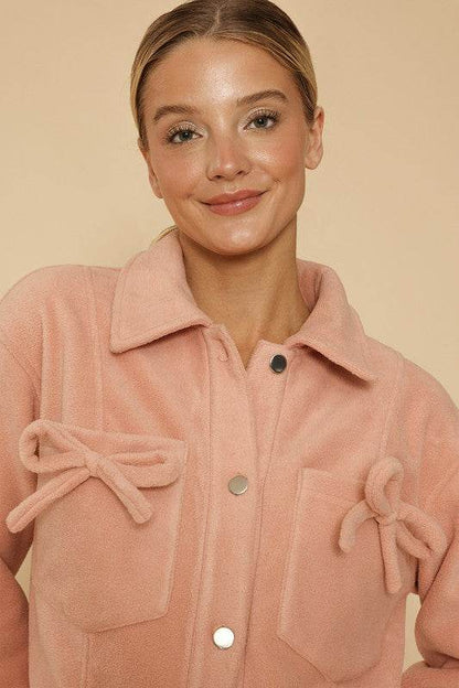 Fleece bow jacket - Shop Style & More | Fresh Looks, Everyday Deals & Free Shipping