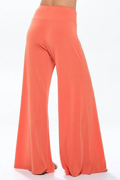 Made in USA Solid Wide Leg Pants w Thick Waistband - Shop Style & More | Fresh Looks, Everyday Deals & Free Shipping