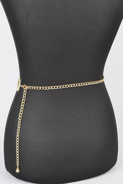 Plus Size Iconic Logo Layered Chain Belt - Shop Style & More | Fresh Looks, Everyday Deals & Free Shipping