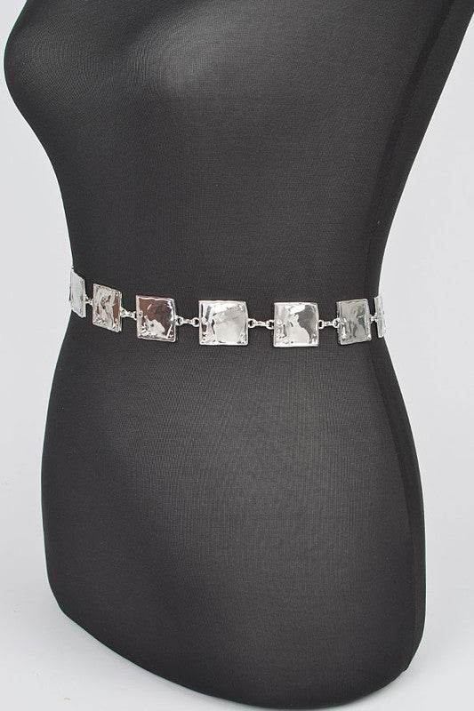 Plus Size Square Plate Iconic Chain Belt - Shop Style & More | Fresh Looks, Everyday Deals & Free Shipping