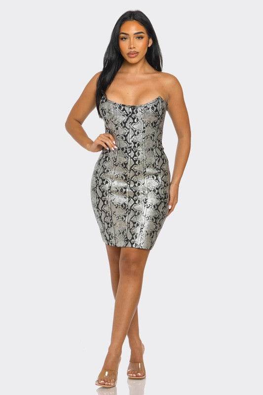 Serpentine Glamour Bodycon Dress - Shop Style & More | Fresh Looks, Everyday Deals & Free Shipping