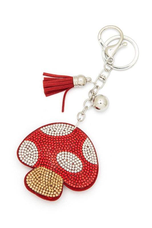 Red Mushroom Rhinestone Pillow Key Chain - Shop Style & More | Fresh Looks, Everyday Deals & Free Shipping