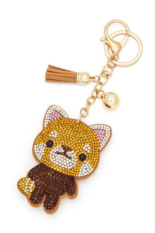 Shiba Inu Rhinestone Pillow Key Chain - Shop Style & More | Fresh Looks, Everyday Deals & Free Shipping