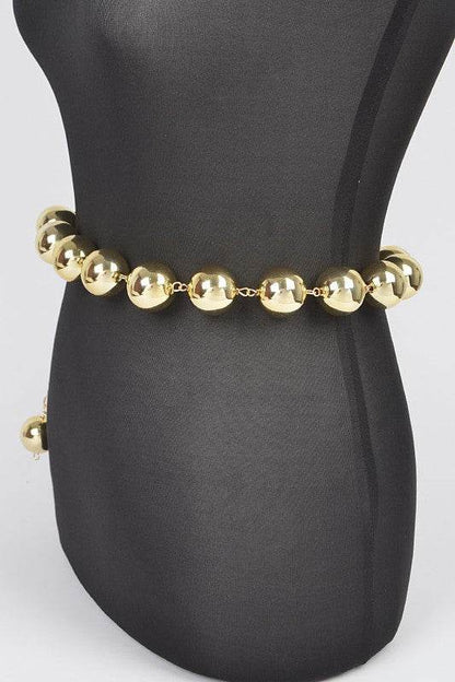 Oversize Metallic CCB Beads Fashion Chain Belt - Shop Style & More | Fresh Looks, Everyday Deals & Free Shipping