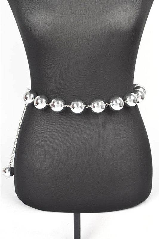 Oversize Metallic CCB Beads Fashion Chain Belt - Shop Style & More | Fresh Looks, Everyday Deals & Free Shipping