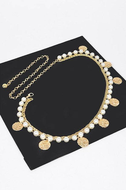 Fringe Disk Iconic Pearl Station Chain Belt - Shop Style & More | Fresh Looks, Everyday Deals & Free Shipping