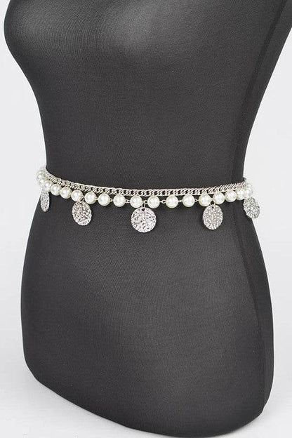 Fringe Disk Iconic Pearl Station Chain Belt - Shop Style & More | Fresh Looks, Everyday Deals & Free Shipping