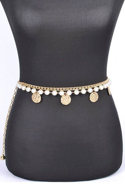 Fringe Disk Iconic Pearl Station Chain Belt - Shop Style & More | Fresh Looks, Everyday Deals & Free Shipping