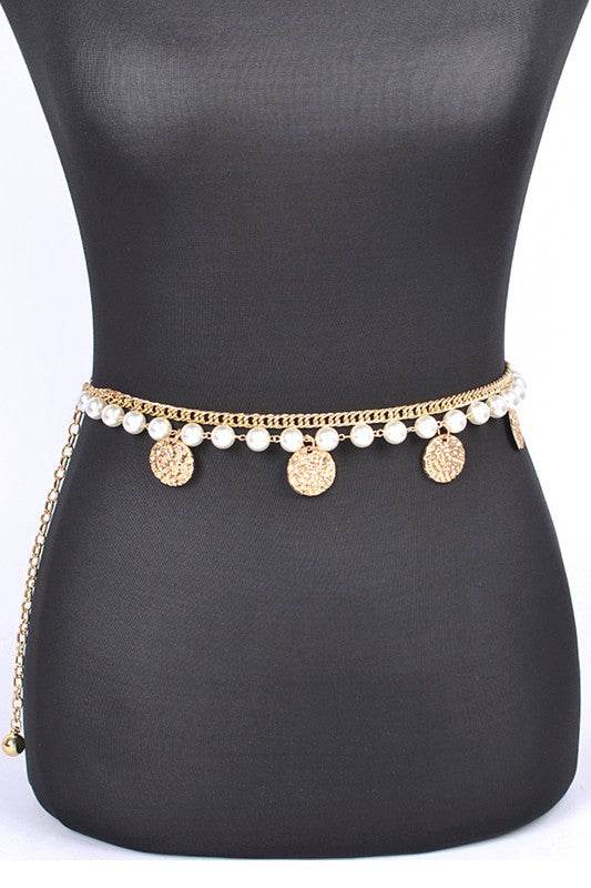 Fringe Disk Iconic Pearl Station Chain Belt - Shop Style & More | Fresh Looks, Everyday Deals & Free Shipping