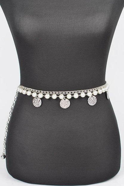 Fringe Disk Iconic Pearl Station Chain Belt - Shop Style & More | Fresh Looks, Everyday Deals & Free Shipping