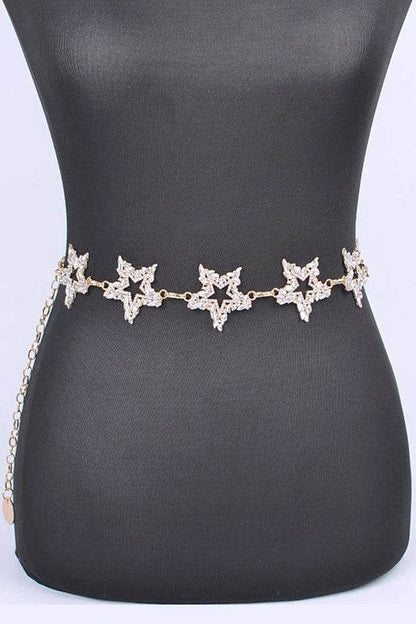 Rhinestone Star Iconic Chain Belt - Shop Style & More | Fresh Looks, Everyday Deals & Free Shipping