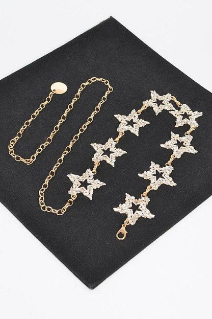 Rhinestone Star Iconic Chain Belt - Shop Style & More | Fresh Looks, Everyday Deals & Free Shipping