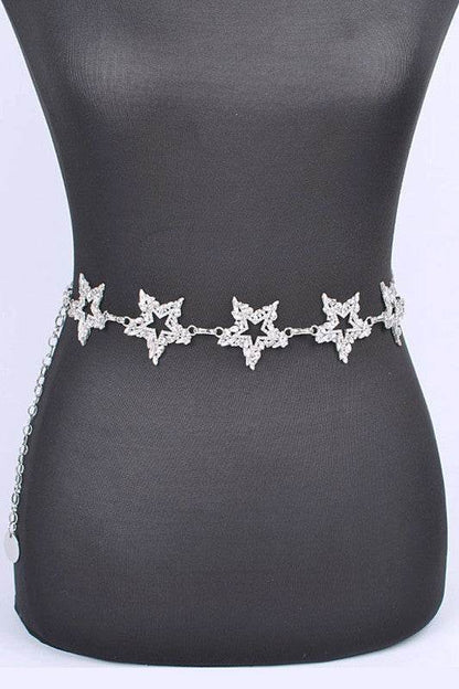 Rhinestone Star Iconic Chain Belt - Shop Style & More | Fresh Looks, Everyday Deals & Free Shipping