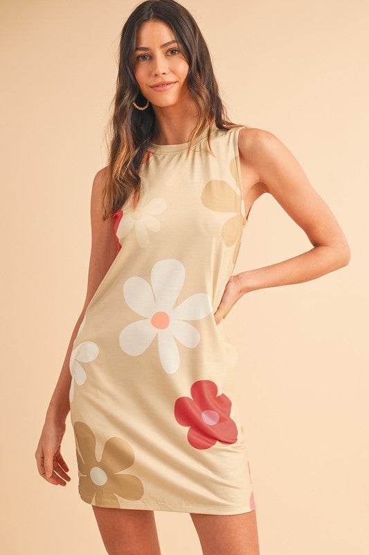Daisy Flower Print Tank Dress - Shop Style & More | Fresh Looks, Everyday Deals & Free Shipping