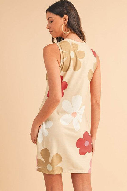 Daisy Flower Print Tank Dress - Shop Style & More | Fresh Looks, Everyday Deals & Free Shipping