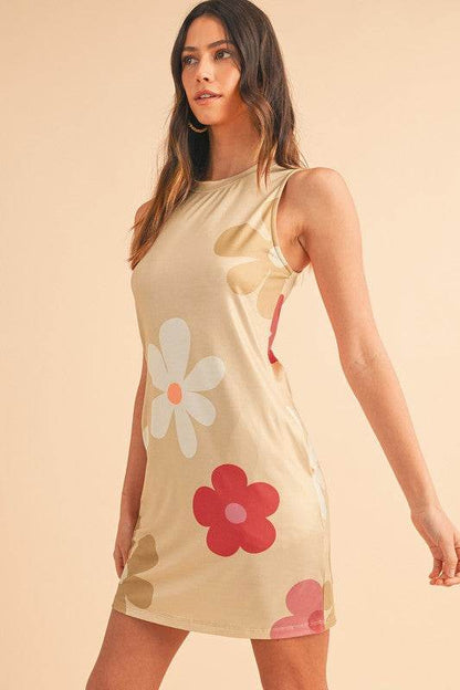 Daisy Flower Print Tank Dress - Shop Style & More | Fresh Looks, Everyday Deals & Free Shipping