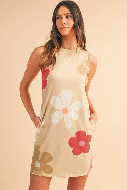 Daisy Flower Print Tank Dress - Shop Style & More | Fresh Looks, Everyday Deals & Free Shipping