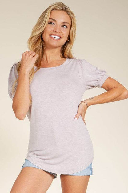 Crochet Lace Back Puff Sleeve Top - Shop Style & More | Fresh Looks, Everyday Deals & Free Shipping