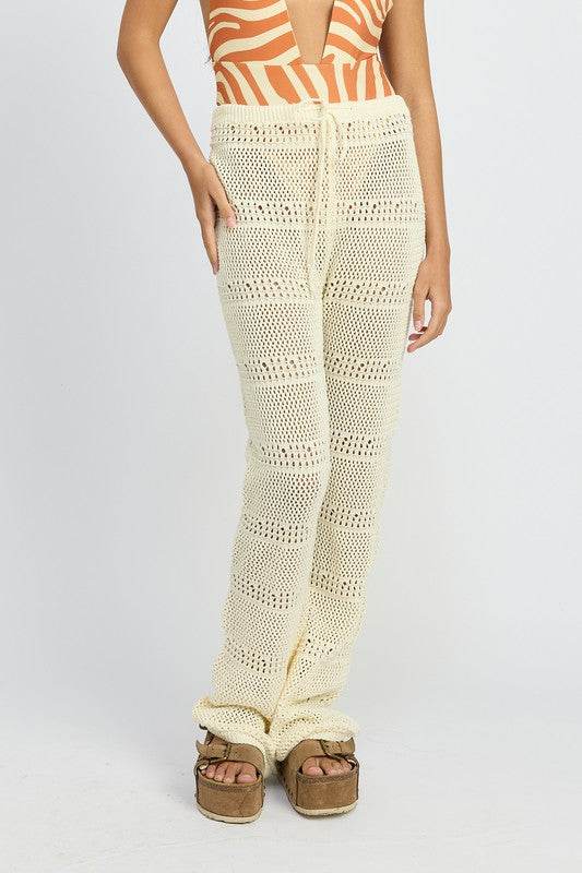 CROCHET PANTS WITH DRAWSTRINGS - Shop Style & More | Fresh Looks, Everyday Deals & Free Shipping