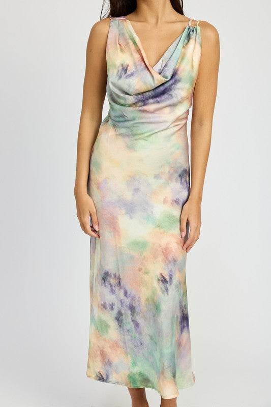 COWL NECK MIDI BIAS DRESS - Shop Style & More | Fresh Looks, Everyday Deals & Free Shipping