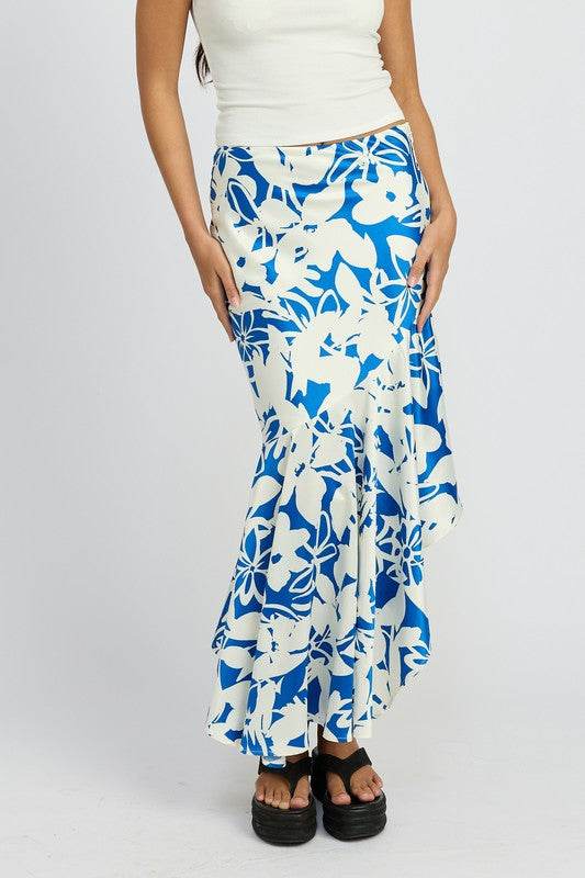 ASYMMETRICAL RUFFLE HEM SKIRT - Shop Style & More | Fresh Looks, Everyday Deals & Free Shipping