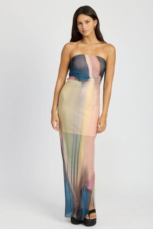 SHIRRED TUBE MAXI DRESS - Shop Style & More | Fresh Looks, Everyday Deals & Free Shipping