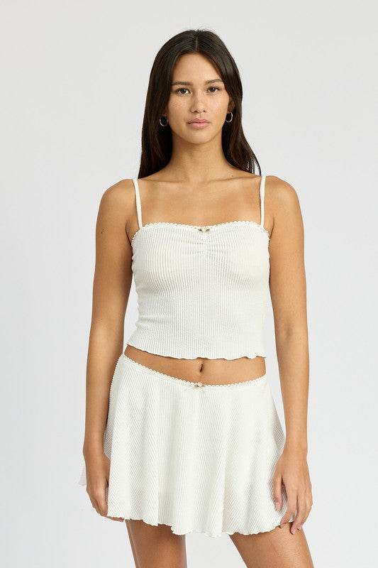 CINCH FRONT CAMI TOP - Shop Style & More | Fresh Looks, Everyday Deals & Free Shipping