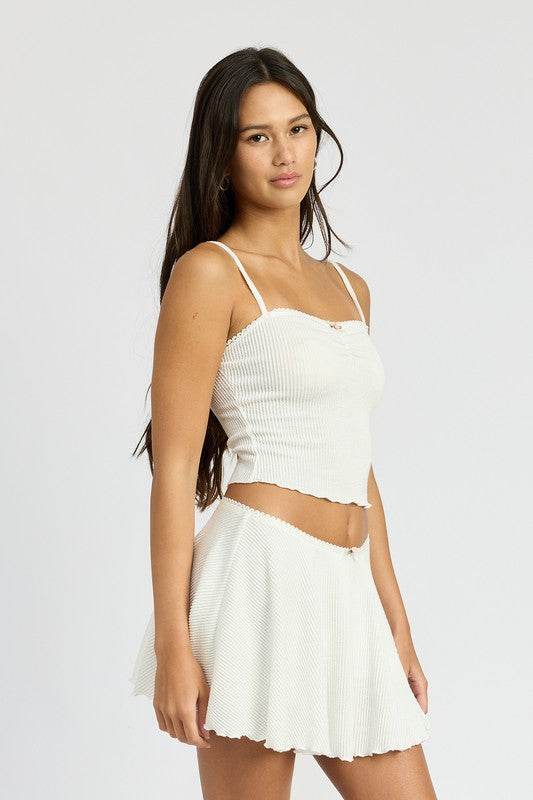 CINCH FRONT CAMI TOP - Shop Style & More | Fresh Looks, Everyday Deals & Free Shipping
